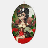 Candy Apple Love Gothic Lolita Oval Ornament (Links)