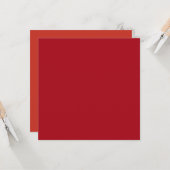 Candy Apple Red Herbst Saison solide Farbe Karte (Vorderseite/Rückseite Beispiel)