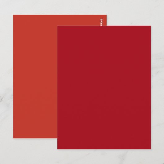 Candy Apple Red Herbst Saison solide Farbe Postkarte (Vorne/Hinten)