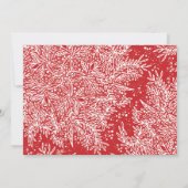 Candy Apple Red Ice White Snowflake Foto Border Feiertagskarte (Rückseite)