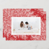 Candy Apple Red Ice White Snowflake Foto Rahmen Feiertagskarte (Vorne/Hinten)