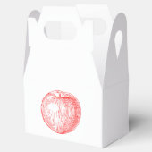 Candy Apple Red Letterpress Apple Geschenkschachtel (Geöffnet)