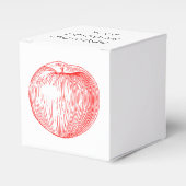 Candy Apple Red Letterpress Apple Geschenkschachtel (Vorderseite)