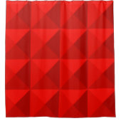 Candy Apple Red Pyramids Duschvorhang (Vorderseite)
