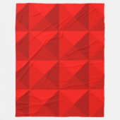 Candy Apple Red Pyramids Fleecedecke (Vorderseite)