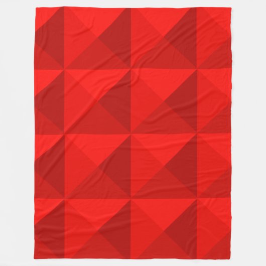 Candy Apple Red Pyramids Fleecedecke (Vorderseite)