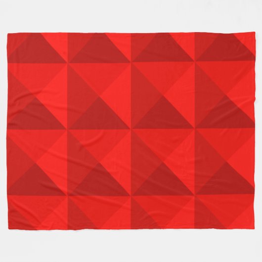 Candy Apple Red Pyramids Fleecedecke (Vorderseite (Horizontal))