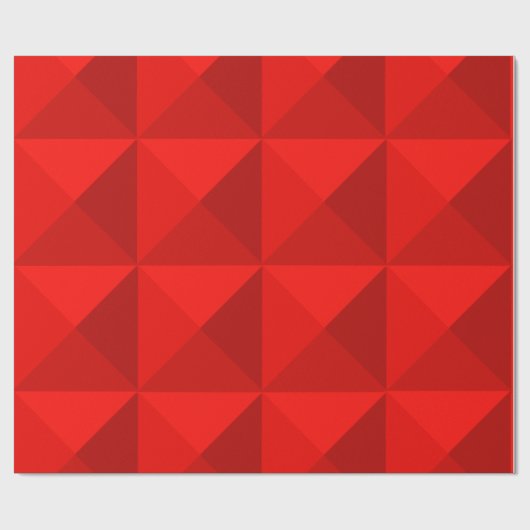 Candy Apple Red Pyramids Geschenkpapier (Flach)