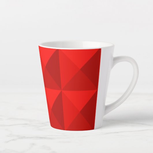 Candy Apple Red Pyramids Milchtasse (Rechts)