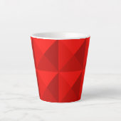 Candy Apple Red Pyramids Milchtasse (Vorderseite)