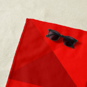 Candy Apple Red Pyramids Strandtuch (Beispiel)