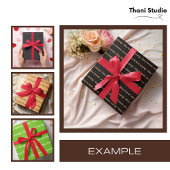 Candy Apple Red Simple Fun Modernes Elegantes Satinband