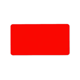 Candy Apple Red Solid Color Adressaufkleber