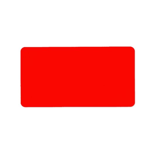 Candy Apple Red Solid Color Adressaufkleber (Vorne)