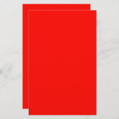 Candy Apple Red Solid Color Briefpapier (Vorne/Hinten)