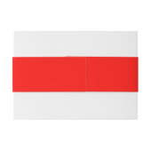 Candy Apple Red Solid Color Einladungsbanderole (Rückseitenbeispiel)