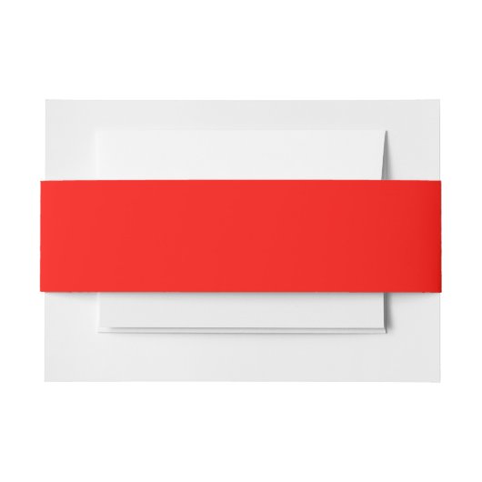 Candy Apple Red Solid Color Einladungsbanderole (Vorderseite Beispiel)