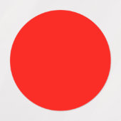 Candy Apple Red Solid Color Etiketten (Design 1)