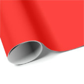 Candy Apple Red Solid Color Geschenkpapier (Rolleneckpunkt)
