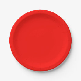 Candy Apple Red Solid Color Pappteller