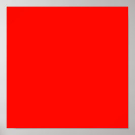 Candy Apple Red Solid Color Poster