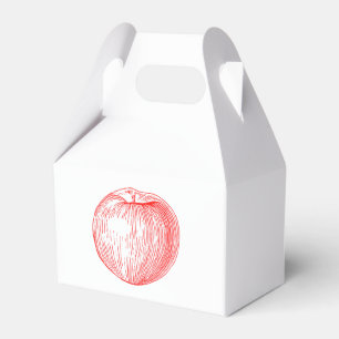 Candy Apple Rot Letterpress Apfel Geschenkschachtel