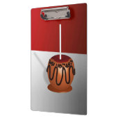 Candy Apple, rot und karamellfarben Klemmbrett (Links)