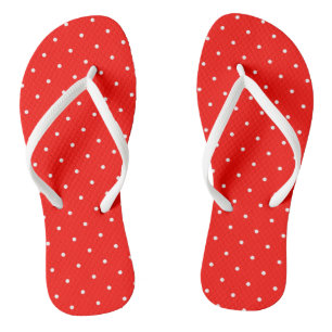 Candy Apple Rot und weiße Punkte Badesandalen