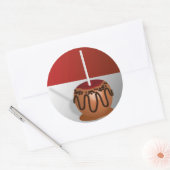 Candy Apple Runder Aufkleber (Umschlag)