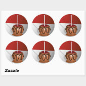 Candy Apple Runder Aufkleber (Blatt)