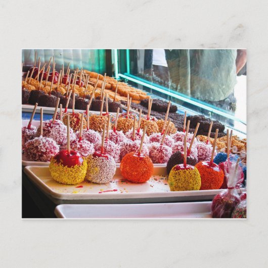 Candy Apples - Coney Island, NYC Postkarte (Vorderseite)