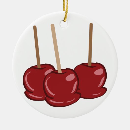 Candy Apples Keramik Ornament (Vorne)