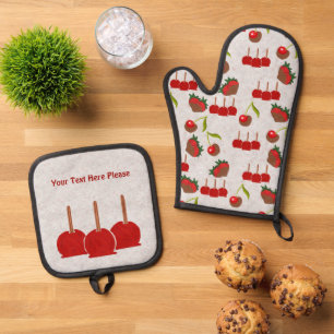 Candy Apples Ofenhandschuh & Topflappen-Set