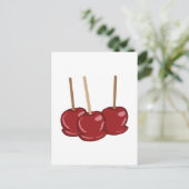 Candy Apples Postkarte (Stehend Vorderseite)
