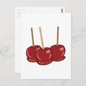 Candy Apples Postkarte (Vorne/Hinten)
