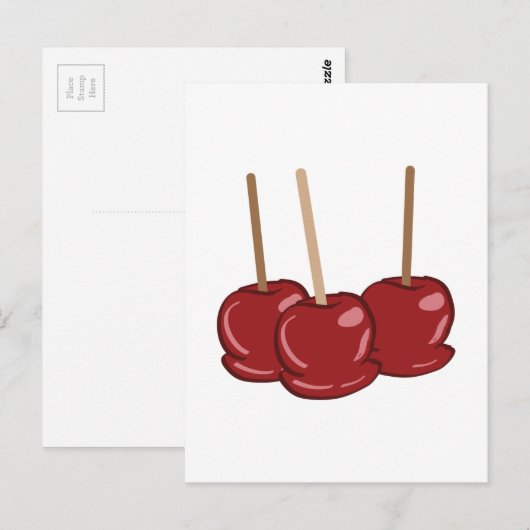 Candy Apples Postkarte (Vorne/Hinten)