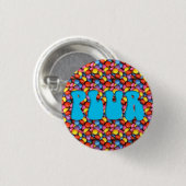 Candy Aqua "PLUR" Button (Vorne & Hinten)