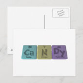 Candy as Calcium Nitrogen Dysprodium Postkarte (Vorne/Hinten)