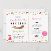 Candy Bachelorette Einladung (Vorderseite)