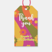 Candy bag labels for Daisy Rainbow birthday  Geschenkanhänger (Vorderseite)