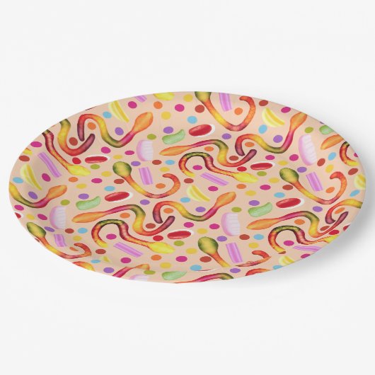 Candy Bag  Pappteller (Schrägansicht)