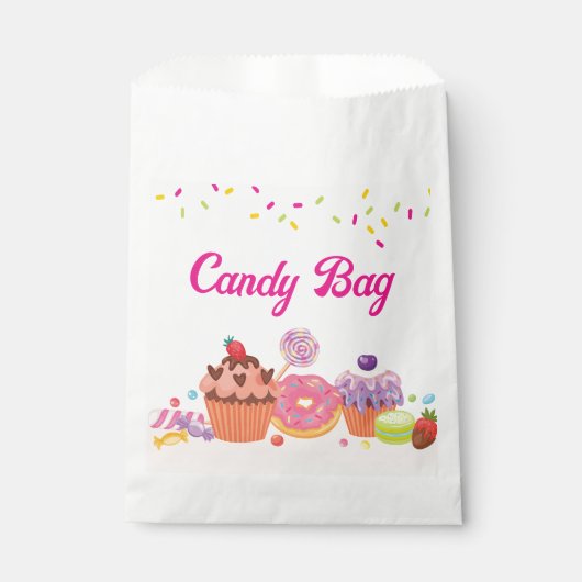 Candy Bag | Schokoladebeutel | Bäckerei | Donut Ba Geschenktütchen (Vorderseite)