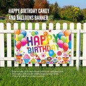 Candy & Balloons zum Geburtstag Banner
