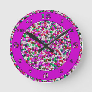 Candy Balls 2 Runde Wanduhr