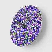 Candy Balls 2 Runde Wanduhr (Winkel)