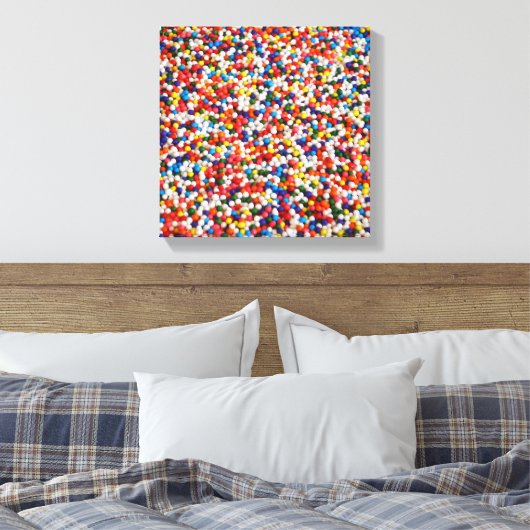 Candy Balls Regenbogenfarben Leinwanddruck (Insitu (Schlafzimmer))