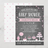 Candy Bar | Babyparty Einladung (Vorne/Hinten)