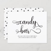 Candy Bar Black and White Minimalistisch Wedding S (Vorne/Hinten)