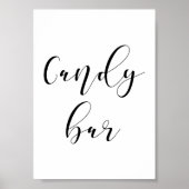 Candy-Bar-Hochzeitszeichen Poster (Vorne)