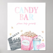 Candy Bar Movie Party Sign | Digital oder gedruckt Poster (Vorne)
